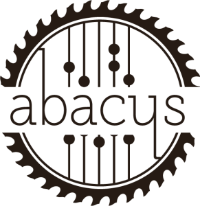 Striking ABACUS logo in Deep Root color evoking the essence of the forestry sector.